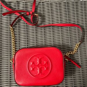 Tory Burch Red Camera Bag